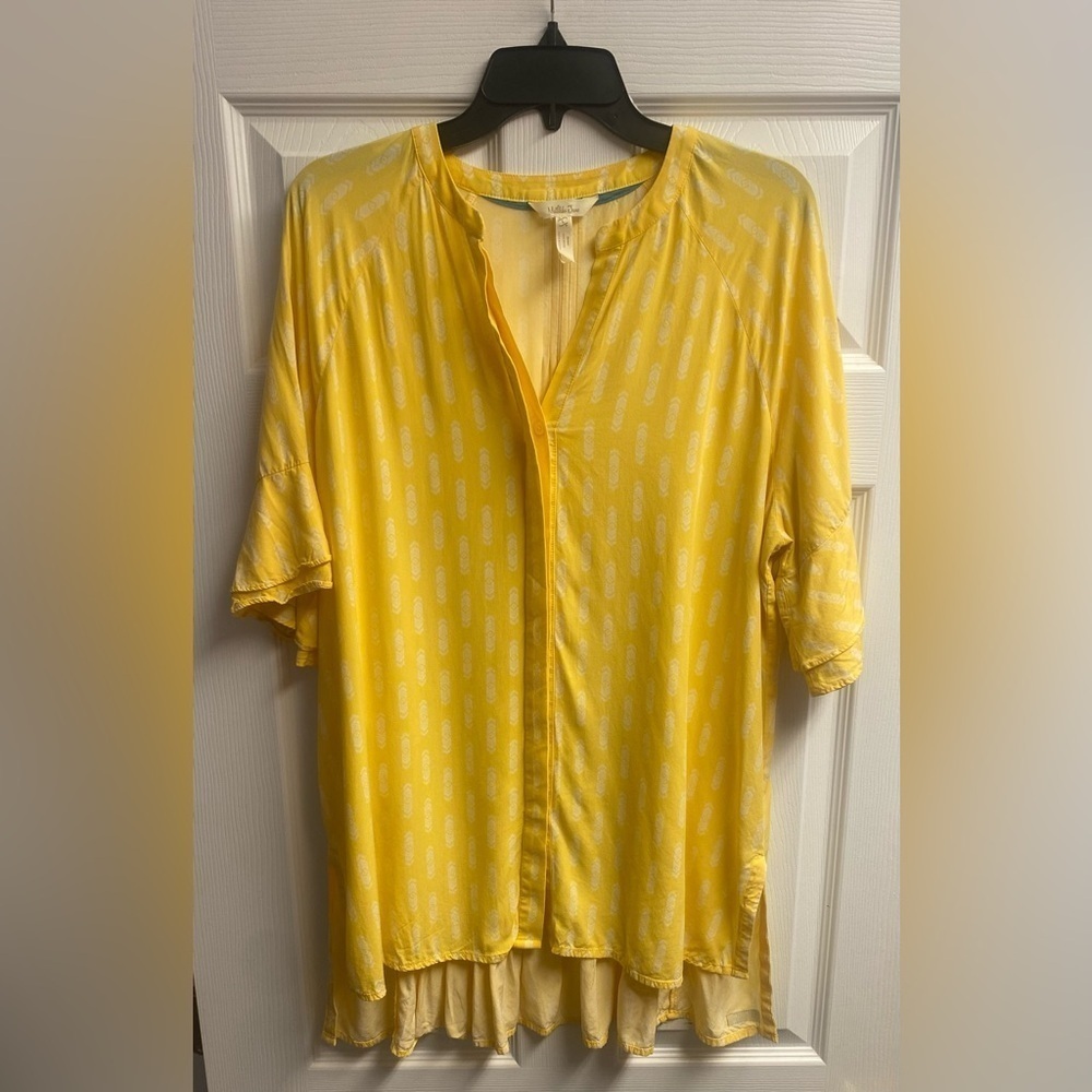 Matilda Jane Golden Hour High-Low Tunic Top Size Large